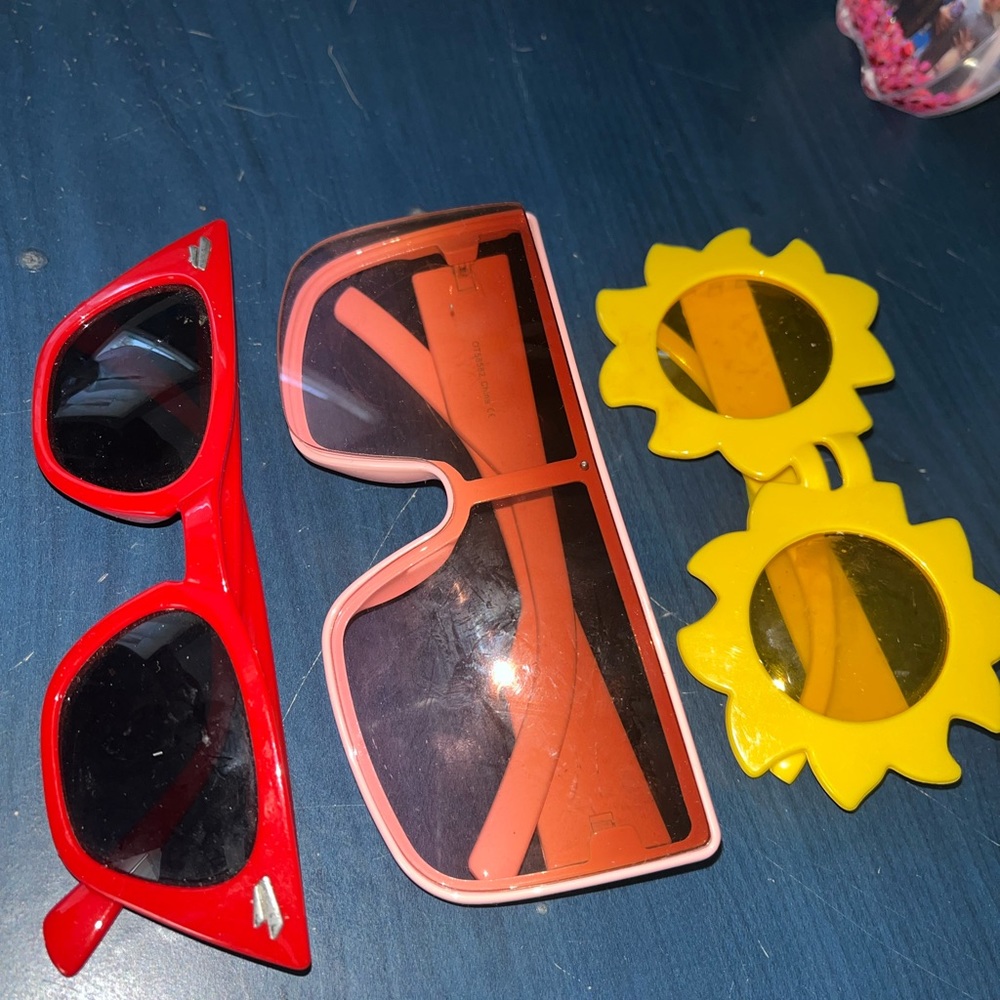 Three pack of fun sunglasses!